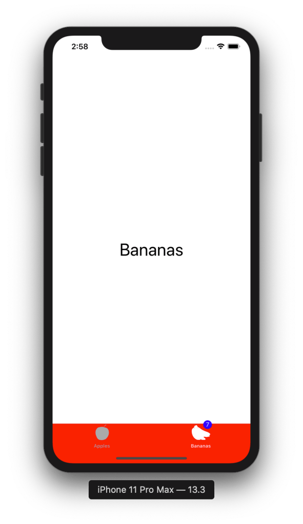 Alternative badge style for tab bar item